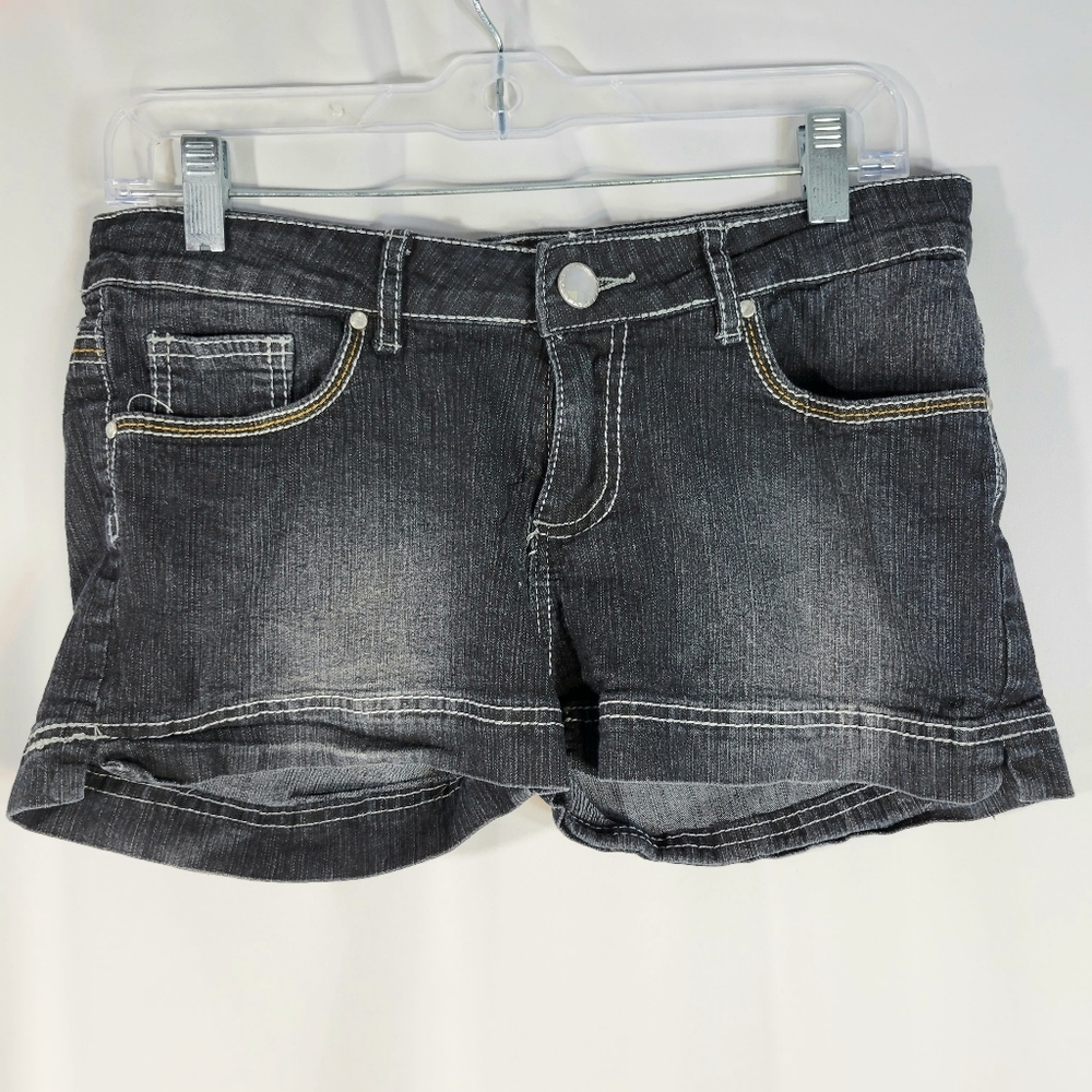 Crunch Jeans Wear Five Pocket Blue Jean Cotton Denim Shorts Size 11